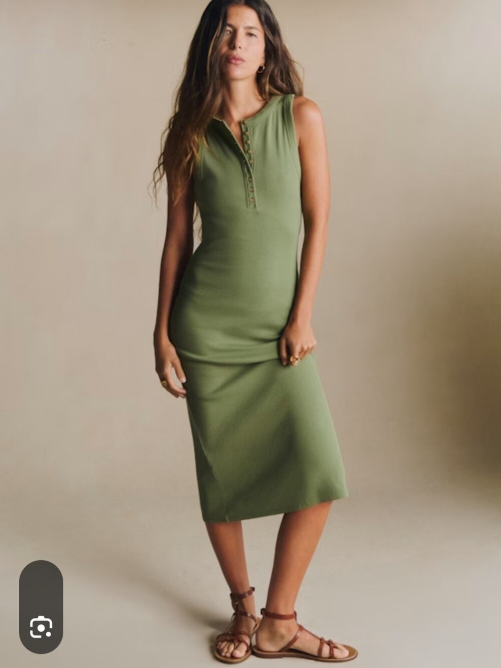Sezane Felice Henley Dress